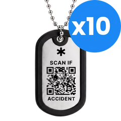 50 dog tags militaires