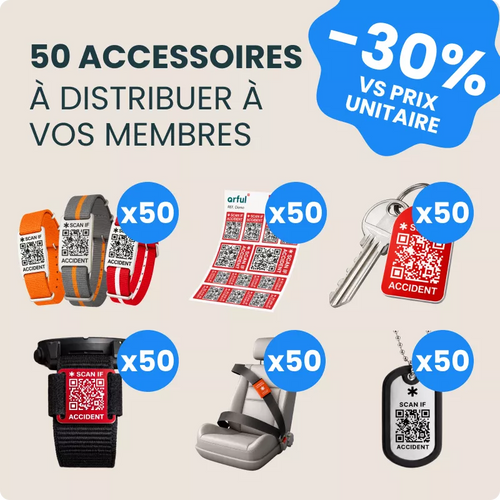 Lot de 50 accessoires