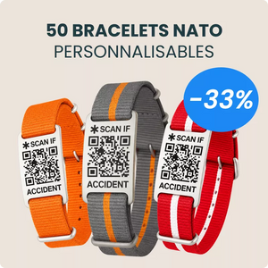 Lot de 50 bracelets NATO