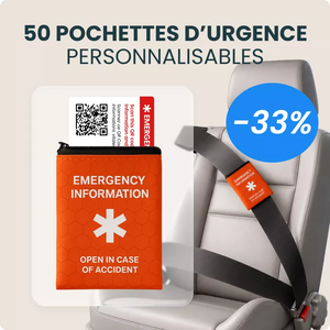 Lot de 50 pochettes d'urgence