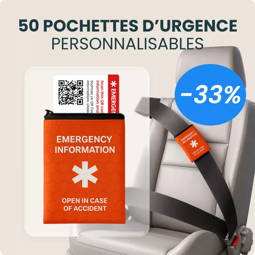 Lot de 50 pochettes d'urgence